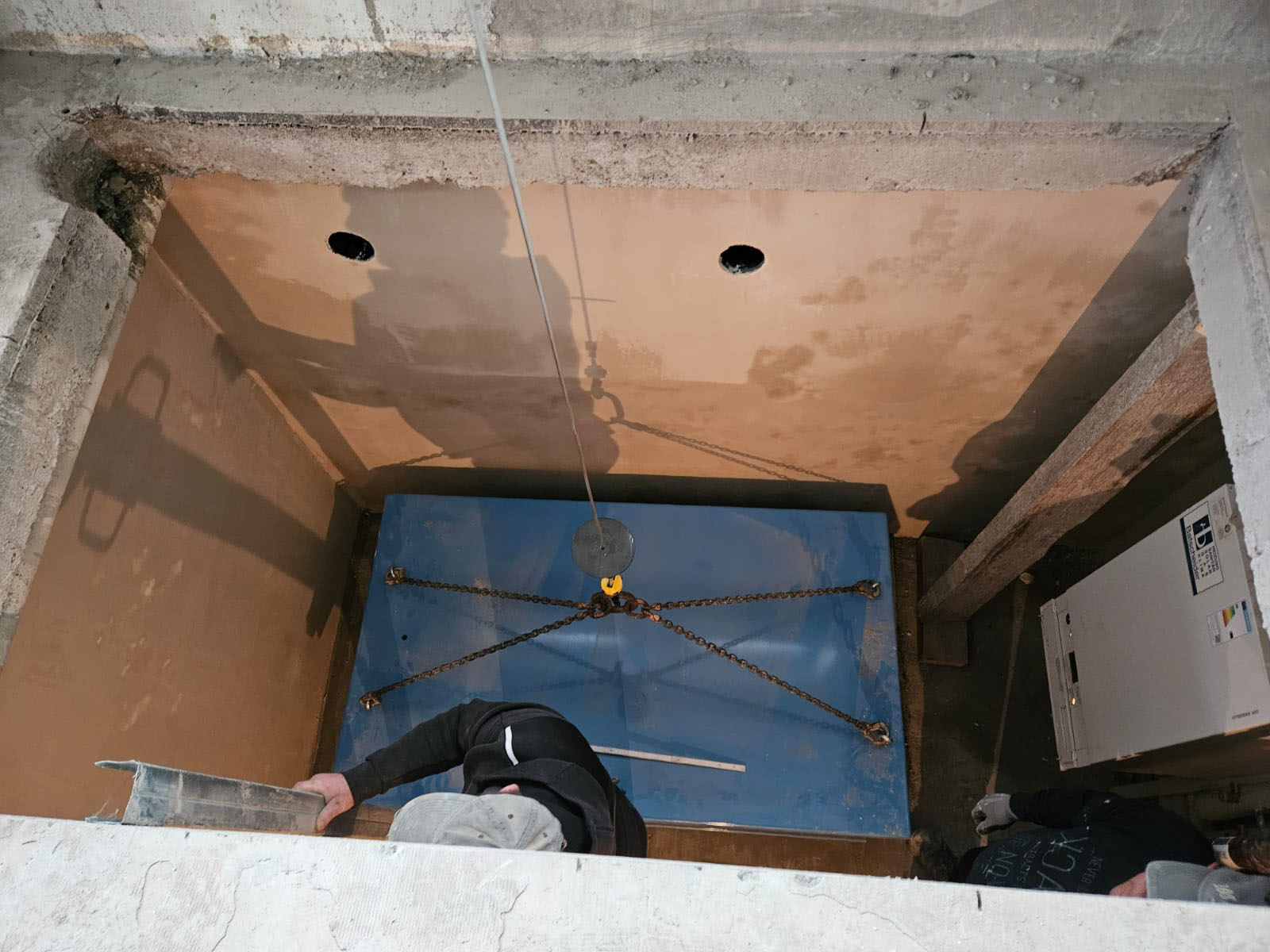 Hubwagen wird versenkt